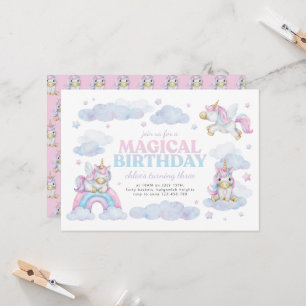 Hermoso Chica de invitaciones a primer cumpleaños