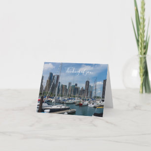 Hermoso Chicago Harbor Pensando En Tu Tarjeta