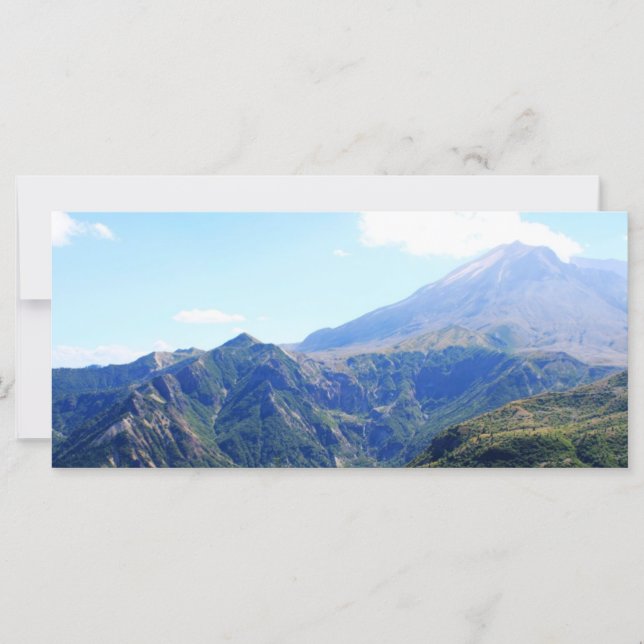 hermoso cielo azul y paisaje montañoso (Anverso)