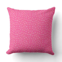 Hermoso cojín de diseño floral rosa