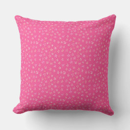 Hermoso cojín de diseño floral rosa
