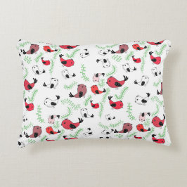 Hermoso cojín de patrón de pájaro, estilo de núcle