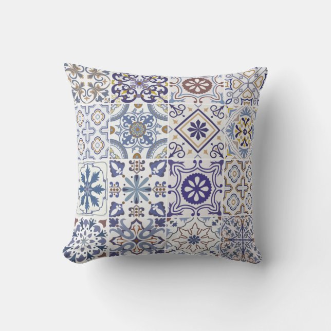 Hermoso Cojín decorativo Azulejo (Anverso)