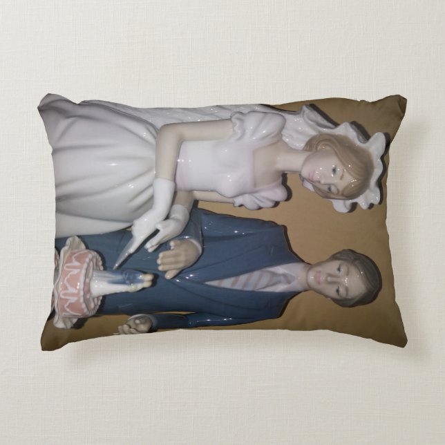Hermoso Cojín decorativo Boda de Lladro (Anverso)