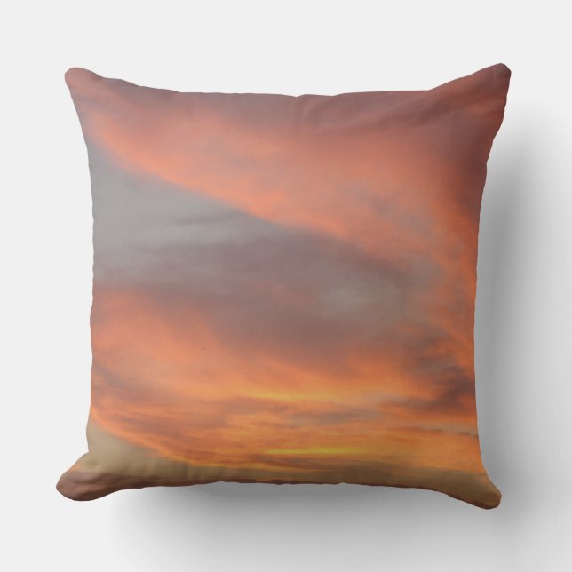 Hermoso Cojín decorativo de algodón Sunset (Anverso)