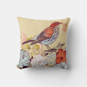 Hermoso Cojín decorativo de aves