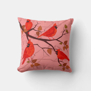 Hermoso Cojín decorativo de Aves Abstractas