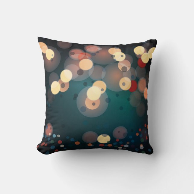 Hermoso Cojín decorativo de burbujas abstractas (Anverso)