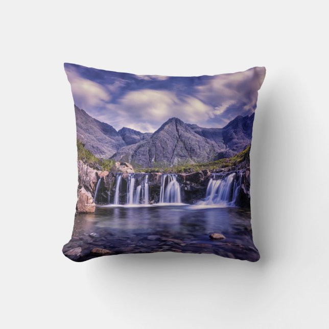 Hermoso Cojín decorativo de cascada (Anverso)