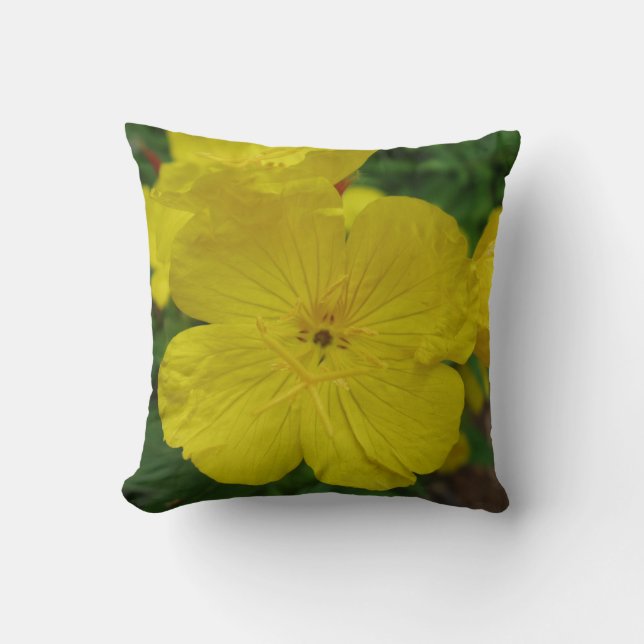 Hermoso Cojín decorativo de flores (Anverso)