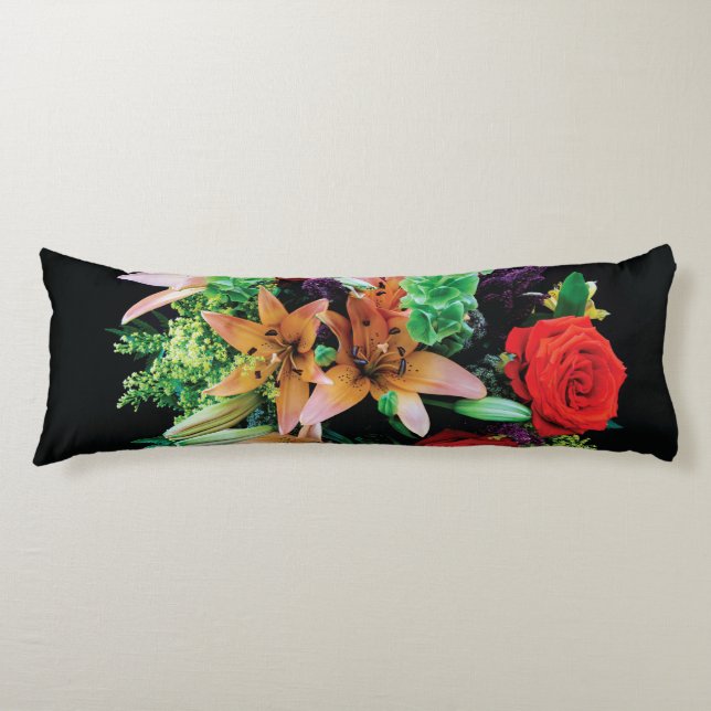 Hermoso Cojín decorativo de flores (Anverso)