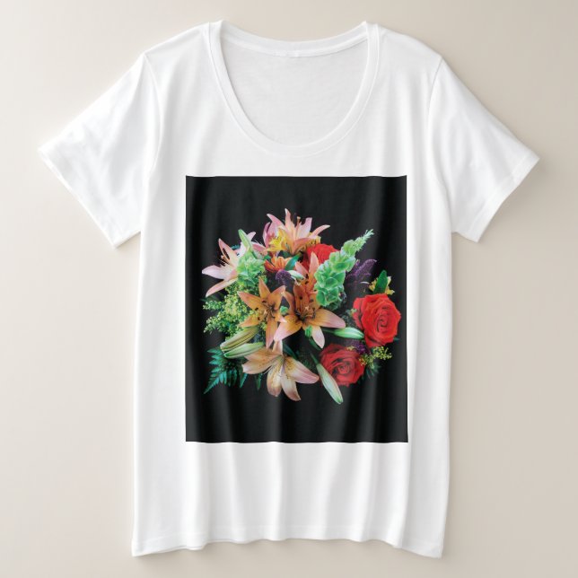 Hermoso Cojín decorativo de flores (Anverso del diseño)
