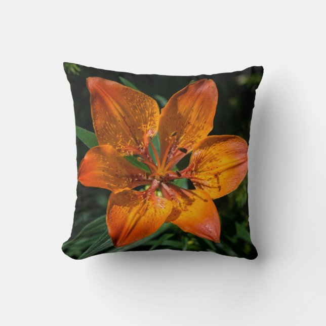 Hermoso Cojín decorativo de flores (Anverso)