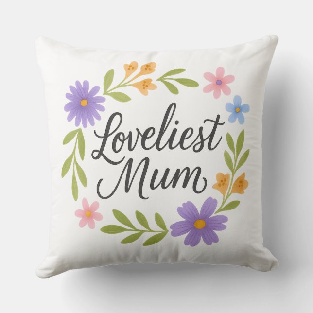 Hermoso Cojín decorativo de Mamá - Mamá Cushion de (Reverso )