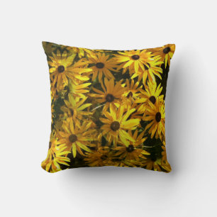 Hermoso Cojín decorativo floral de girasol