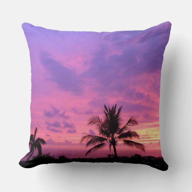 Hermoso Cojín decorativo Hawai Sunset (Anverso)