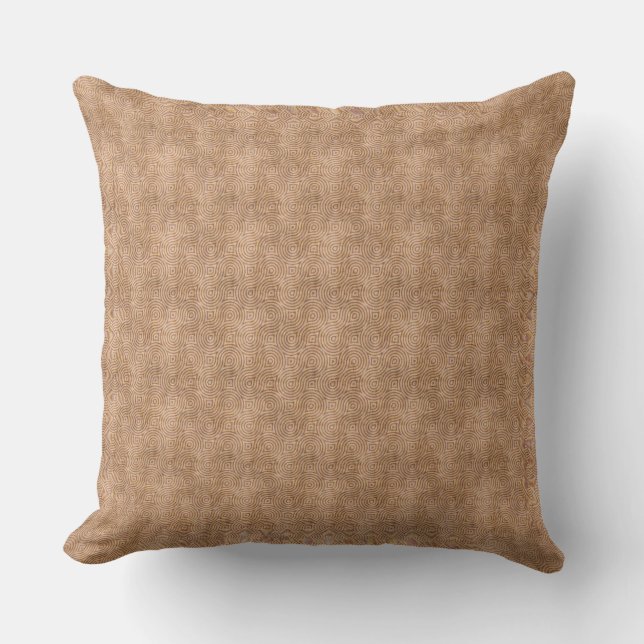 Hermoso Cojín decorativo Tan (Anverso)