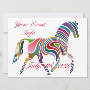 Hermoso color arcoiris Caballo Thunder_Cove