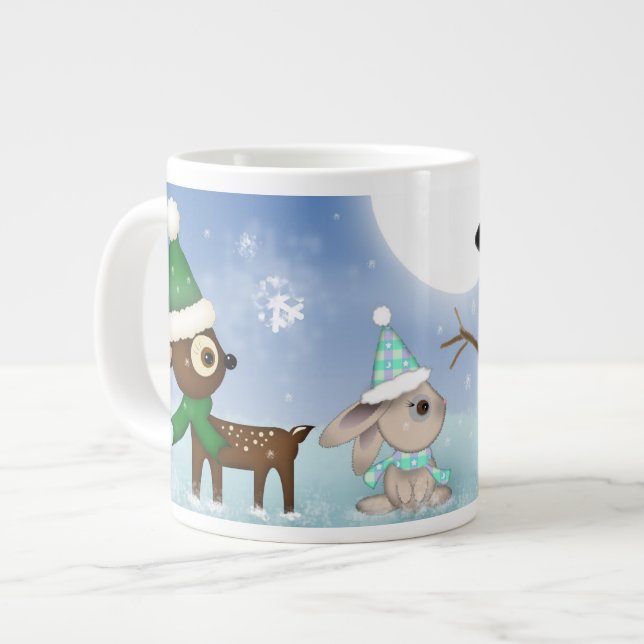 Hermoso conejo y gran taza de ciervo de los Navida (Izquierda)