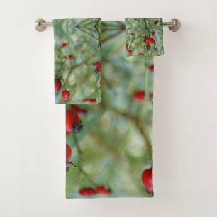 Hermoso conjunto de toallas de baño abstractas de