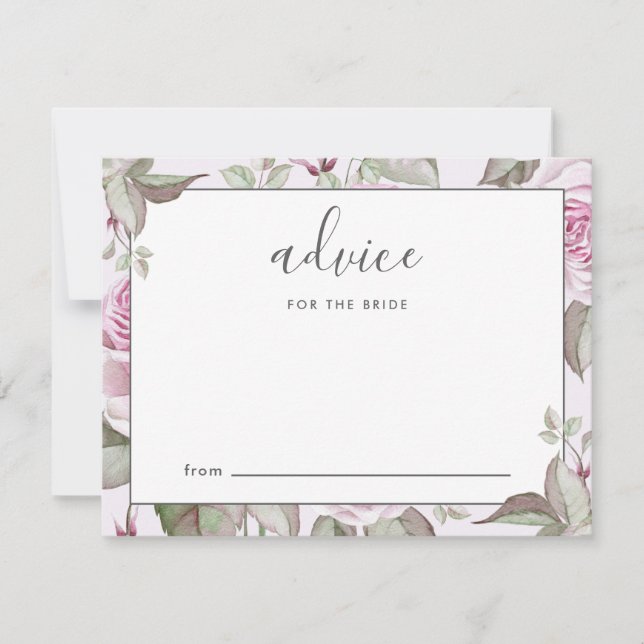 Hermoso consejo de Rosas morados para la novia (Anverso)