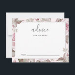 Hermoso consejo de rosas rosadas para la novia<br><div class="desc">Hermosos Rosas de color rosa pastel de flores con consejos de escritura Bonito para la tarjeta de novia.</div>