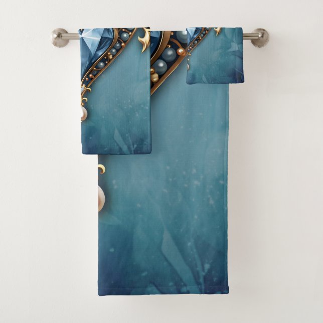 Hermoso corazón azul noble. (In situ)