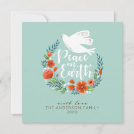 Hermoso Corazón de Navidad Floral Foto