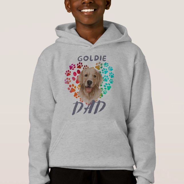 Hermoso corazón de patita dorada Perro Cachorro Ma (Anverso)