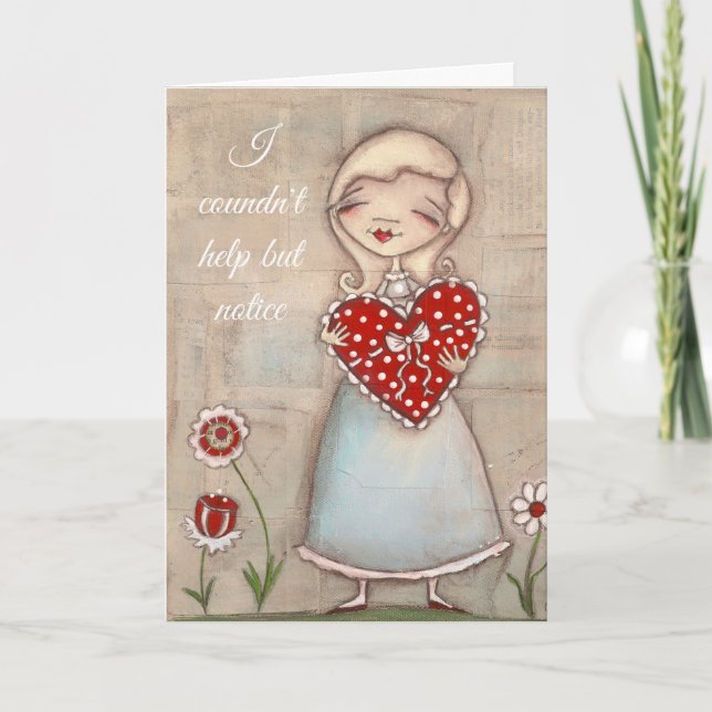 Hermoso corazón - Tarjeta de felicitación (Anverso)