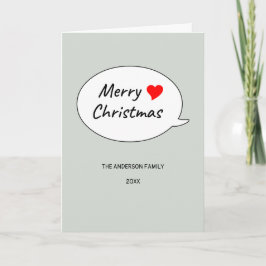 Hermoso corazón y una feliz Navidad