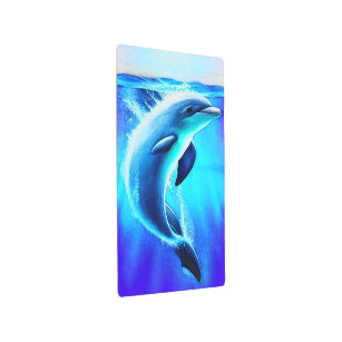 Hermoso delfín en el arte oceánico