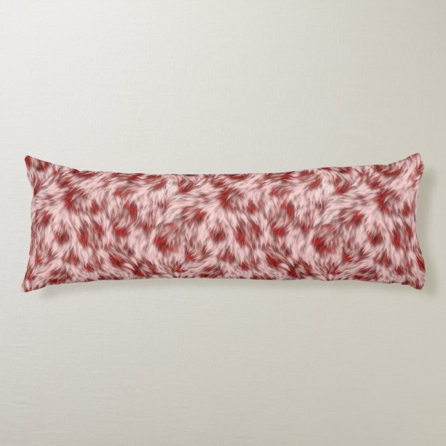Hermoso diseño abstracto rojo y rosa para almohada (Anverso)