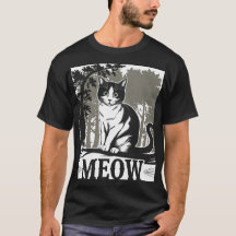 Hermoso diseño de camisetas para gatos