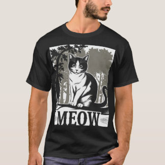 Hermoso diseño de camisetas para gatos