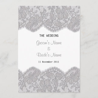 Hermoso diseño de encaje de invitación