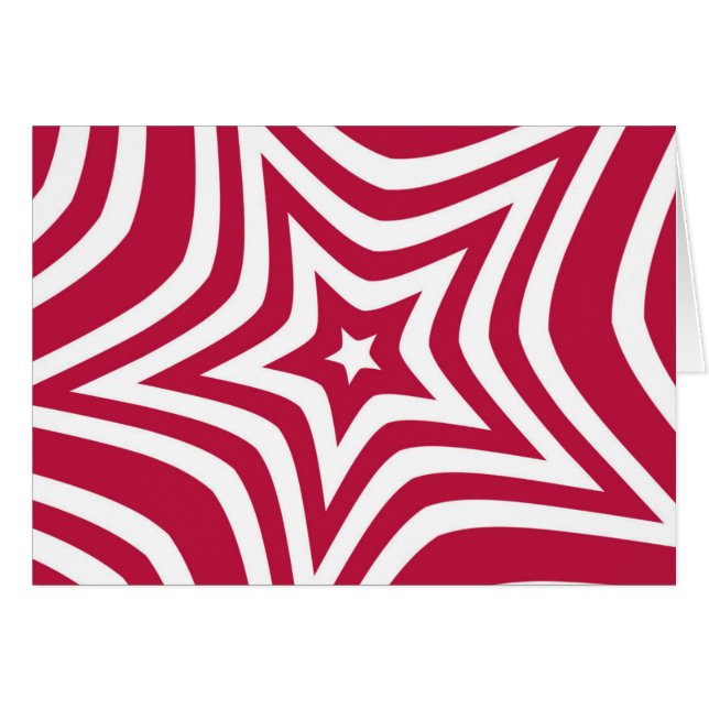 Hermoso diseño de estrellas en rojo y blanco (Anverso (Horizontal))