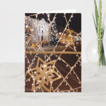 Hermoso diseño de Navidad tarjeta en blanco
