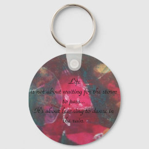 Hermoso diseño, llavero inspirador de la cita