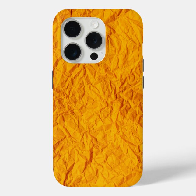 Hermoso diseño naranja Iphone 15 Pro Funda (Reverso )