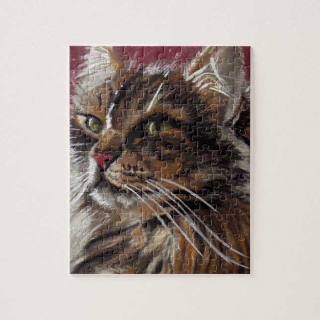 Hermoso Dreamer - Rompecabezas de gato de Maine Co (Vertical)
