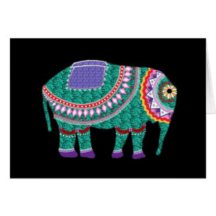 Hermoso elefante ornato