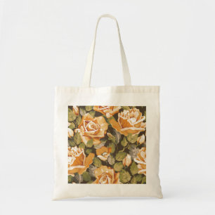 Hermoso Esbozo Floral Bolsa de Tote