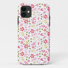 Hermoso funda con flores impresas