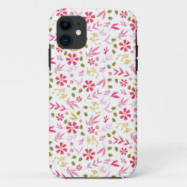 Hermoso funda con flores impresas
