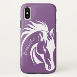 Hermoso Funda de diseño de caballos blancos para i