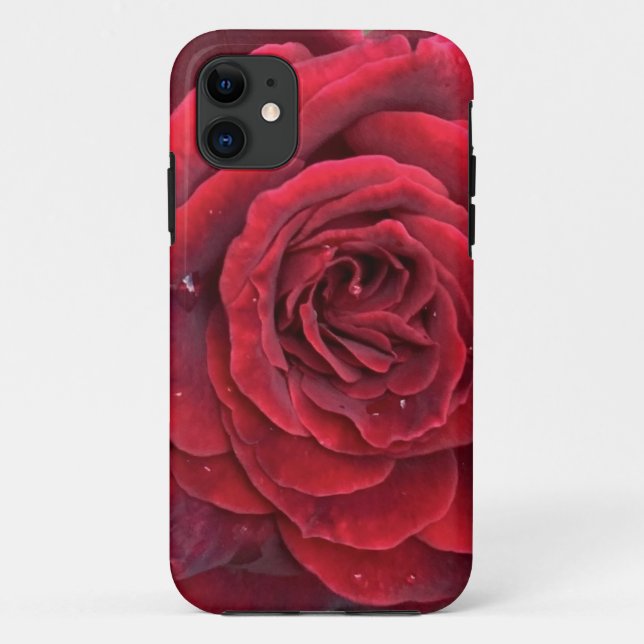 Hermoso funda de iphone 11 rosa rojo (Reverso)