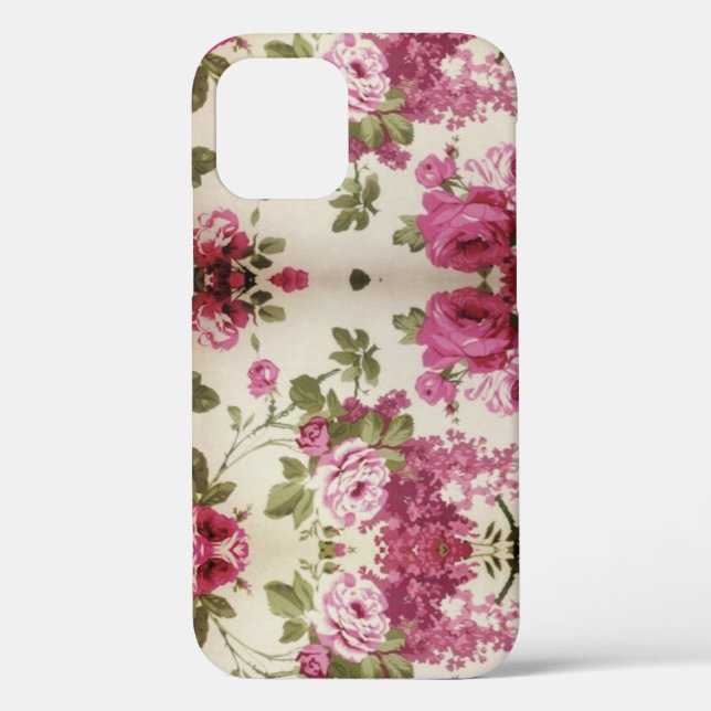Hermoso funda floral rosa (Reverso )