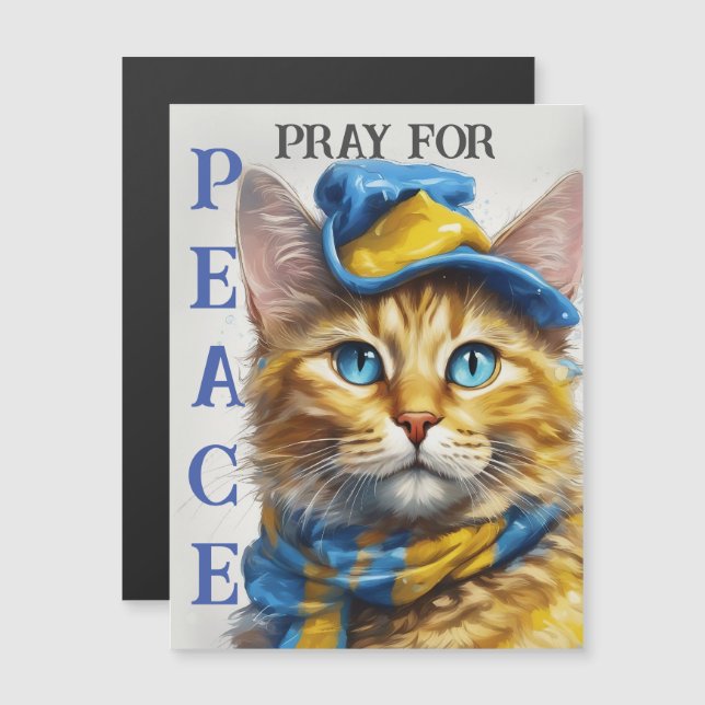 Hermoso gato amarillo con ojos azules - ucrania (Anverso/Reverso)