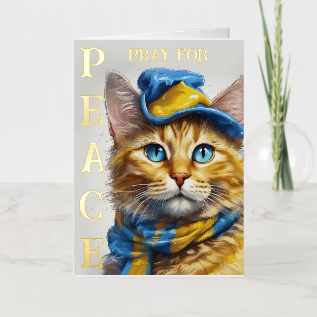 Hermoso gato amarillo con ojos azules - ucrania (Anverso)